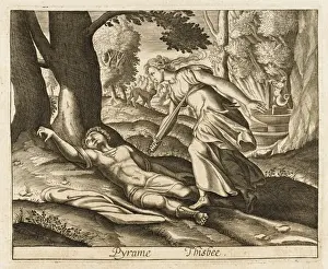 Pyramus And Thisbe Story Stampe: Pyramus & Thisbe