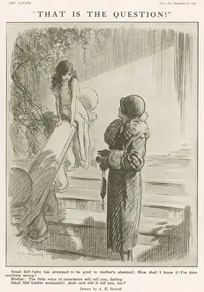 Mother Daughter Relationship Art Stampe: That is the question! By A. E. Bestall