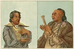 Vintage Native American Prints Stampe: Racial / Kickapoo C1830