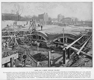 Lords Cricket Ground London Stampe: Rail Construction