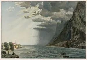 Victorian Era Landscapes Stampe: RAINSTORM