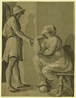 Chiaroscuro Art Stampe: Raphael and his beloved