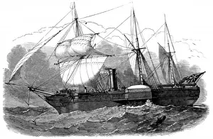 Historical Engraving Art Stampe: RMS Forth, 1849