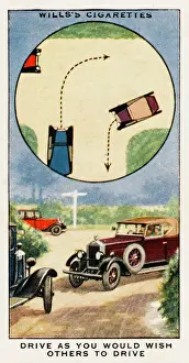 Vintage Transport History Stampe: Give and Take on Road