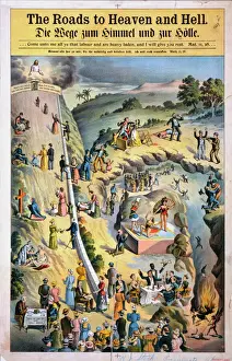 Good V Evil Artwork Stampe: The roads to Heaven and Hell