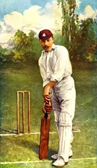 Vintage Cricket Photo Stampe: Robert Abel. Cricketer