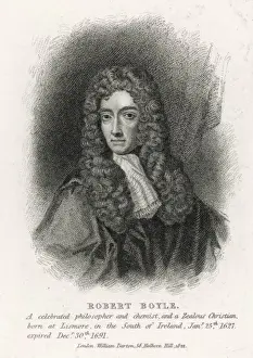 Historical Science Figures Stampe: Robert Boyle / Darton