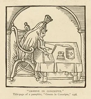 Famous Poets England Stampe: Robert Greene
