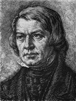 German Musician Biography Stampe: Robert Schumann