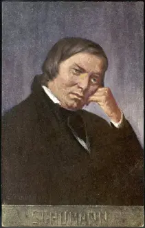 Stampe di Robert Schumann musicista tedesco Robert Schumann Stampe: Roberto Schumann / Eicchorn