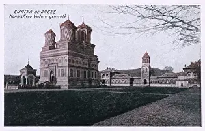 Romania Stampe: Monastero di Curtea de Argeș, Romania