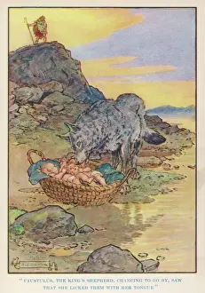 Ancient Roman Mythology Stampe: Romulus & Remus