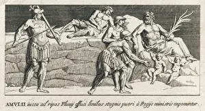 Ancient Roman Mythology Images Stampe: Romulus & Remus Left