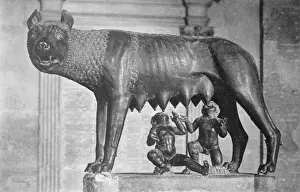 Roman Mythology Images Stampe: Romulus & Remus Statue
