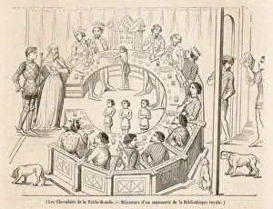 Arthurian Legend Art Stampe: Round Table