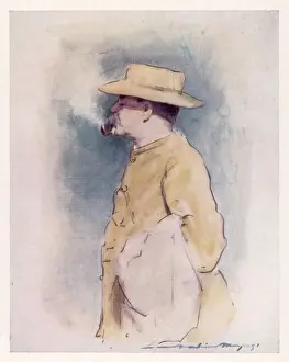 Stampe di Scrittore inglese, Rudyard Kipling (1865-1936), in Sudafrica nel 1900 K Stampe: Rudyard Kipling