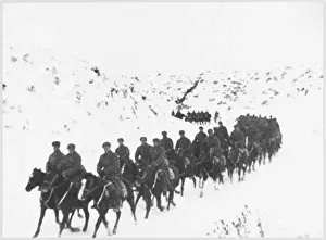 World War II Eastern Front Stampe: Russian Cavalry Unit