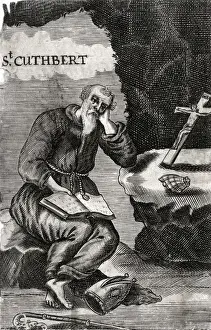 Early Christian Art Stampe: Saint Cuthbert