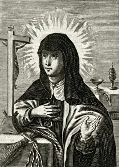 Early Christian History Stampe: Saint Eustochium