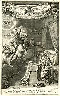 Blessed Virgin Mary Painting Stampe: The Salutation of the Blessed Virgin