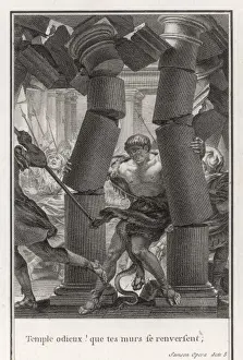 Old Testament Artwork For Sale Stampe: Samson in the Temple