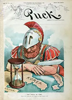 Puck Magazine Artwork Stampe: The sands of time