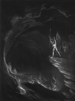 Fallen Angel Art Stampe: Satan in Hell