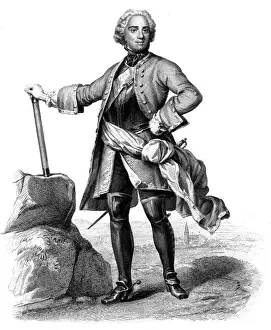 French Military Commanders Stampe: Saxe (Bouterwek)