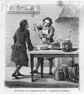 18th Century Scientist Stampe: Scheele Discovers