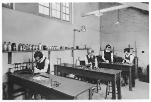 Laboratory Equipment History Stampe: Science Class