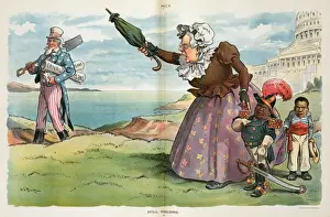 Puck Magazine Art Stampe: Still scolding