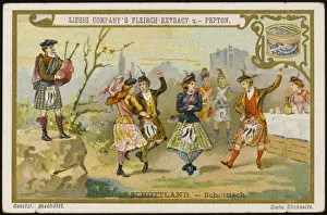 Traditional Scottish Culture Stampe: Scottish Dance