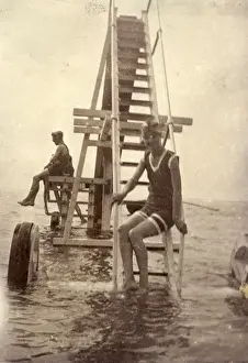 Vintage Diving Equipment Stampe: Seaside Diving Machine