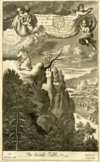 Ten Commandments Artwork Stampe: The Second Table (Ten Commandments)