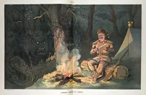 Puck Magazine Cartoons Online Stampe: Seeing things at night
