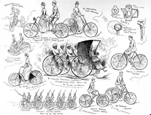 Marocco Stampe: Selezionamento di biciclette, 1888