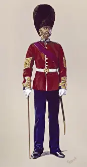 British Military Officer Stampe: Sergeant Major - Grenadier Guards