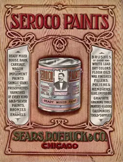 Advertising From The Past Stampe: Seroco Paint Advert / 1908