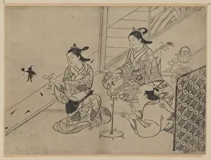 Woodblock Prints Japan Stampe: Shadow puppets