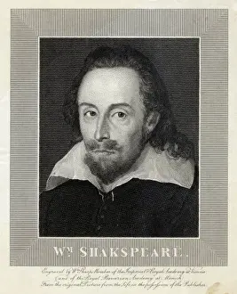 William Shakespeare Portrait Stampe: Shakespeare / Dunfd / Sharp