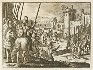 Historical Bible Events Stampe: Sheba Rebels