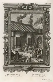 Old Testament Biblical Art Stampe: Silversmiths at Work