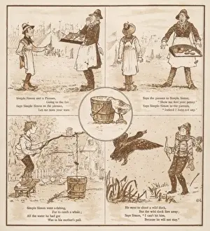 Nursery Rhyme Characters In Art Stampe: Simple Simon / Andre