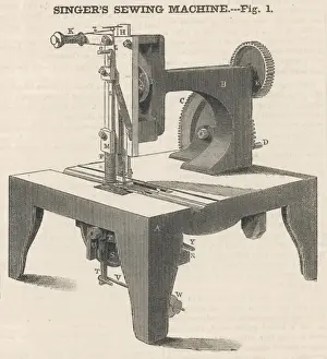 Sewing Machine History Stampe: Singer Sewing Machine