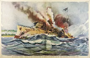 Guerra Navale Stampe: Affondamento dell'Emden