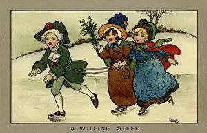 Florence Hardy Prints Online Stampe: Skating on the ice
