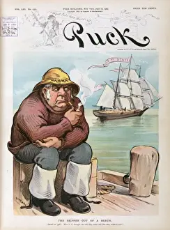 Vintage Nautical Prints Stampe: The skipper out of a berth