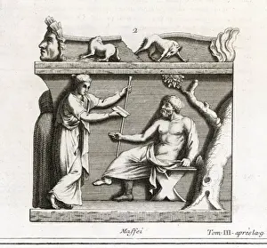 Classical Art Prints Online Stampe: Socrates & Xanthippe (2)