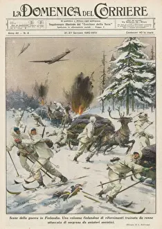 Finlandia Stampe: Attacco aereo sovietico