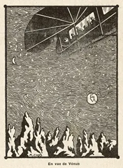 Future Space Exploration Stampe: Spaceship to Venus